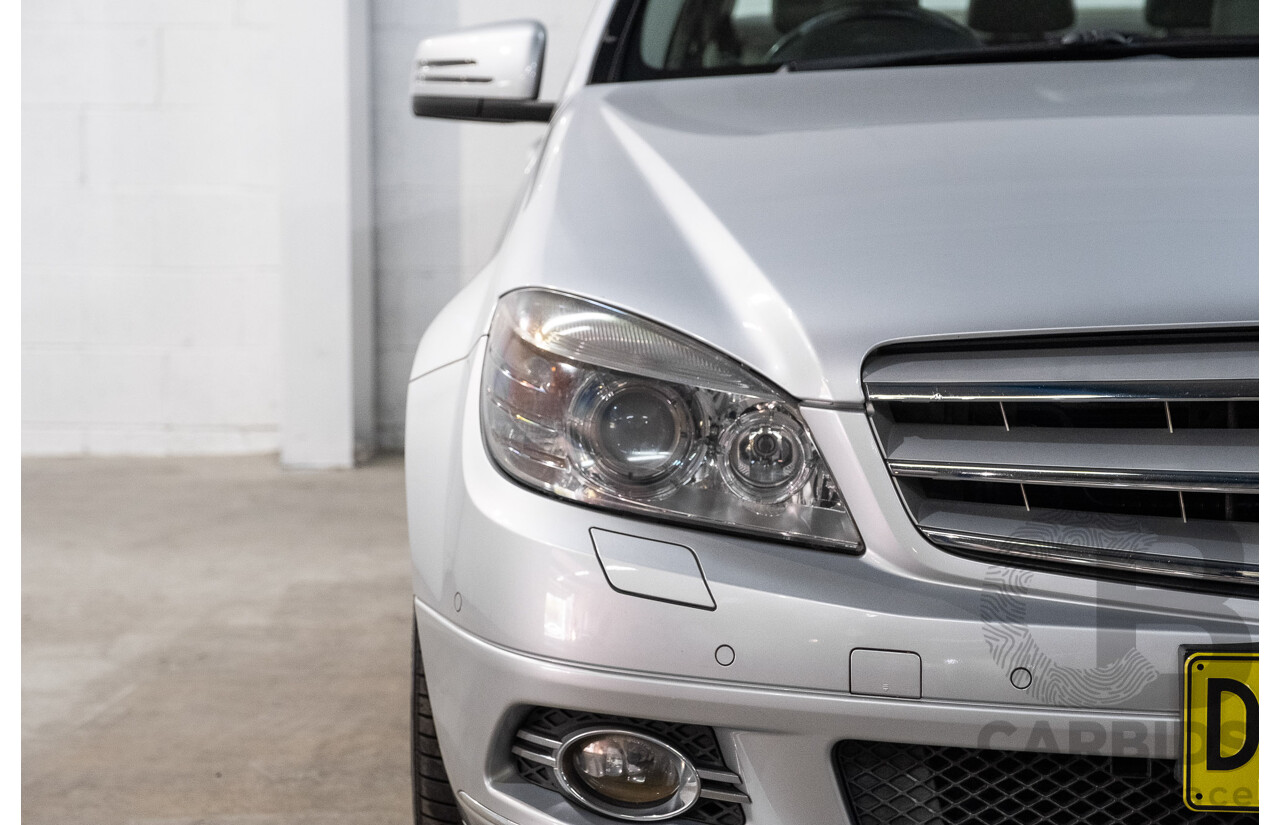 12/2008 Mercedes-Benz C200 Kompressor Avantgarde W204 4d Sedan Iridium Silver Metallic Supercharged 1.8L