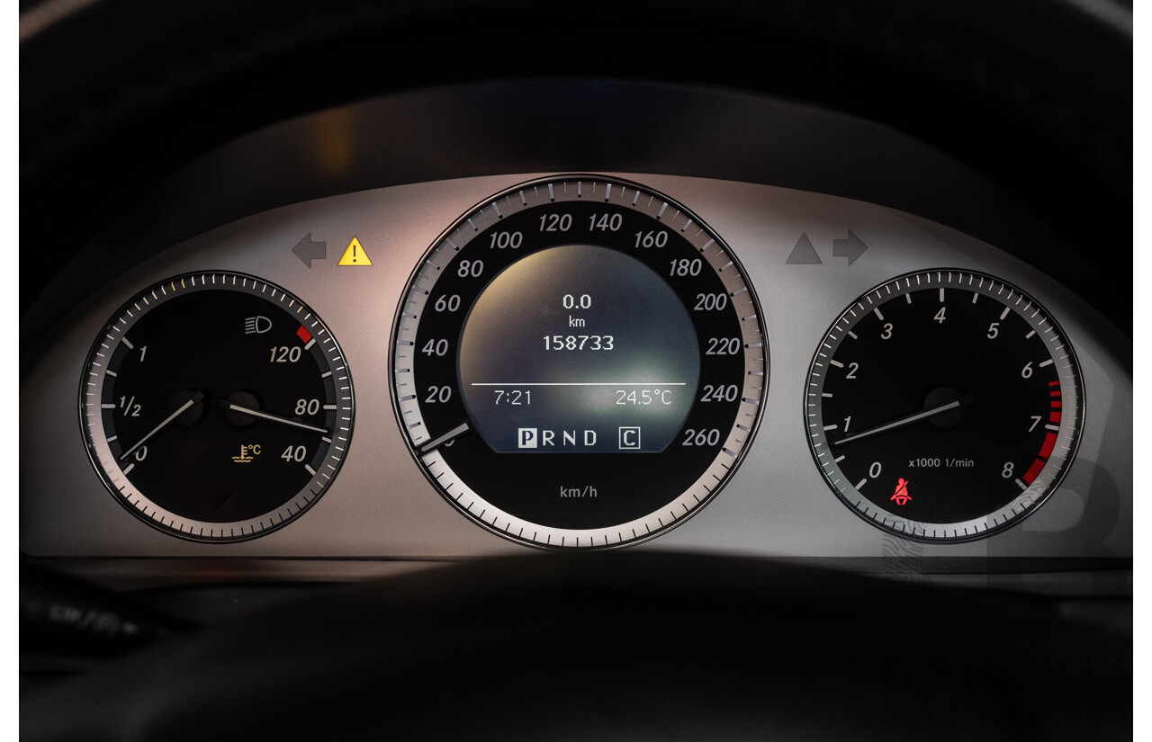 12/2008 Mercedes-Benz C200 Kompressor Avantgarde W204 4d Sedan Iridium Silver Metallic Supercharged 1.8L