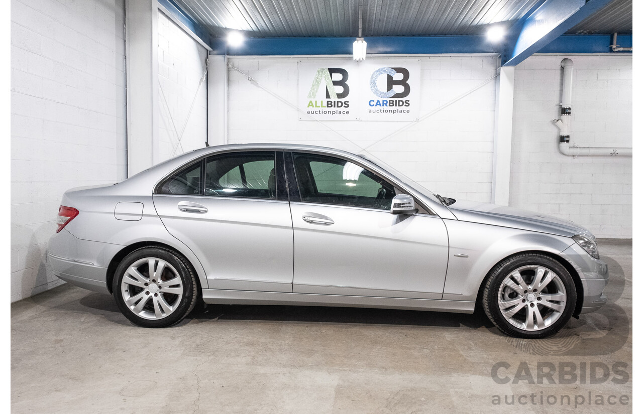 12/2008 Mercedes-Benz C200 Kompressor Avantgarde W204 4d Sedan Iridium Silver Metallic Supercharged 1.8L