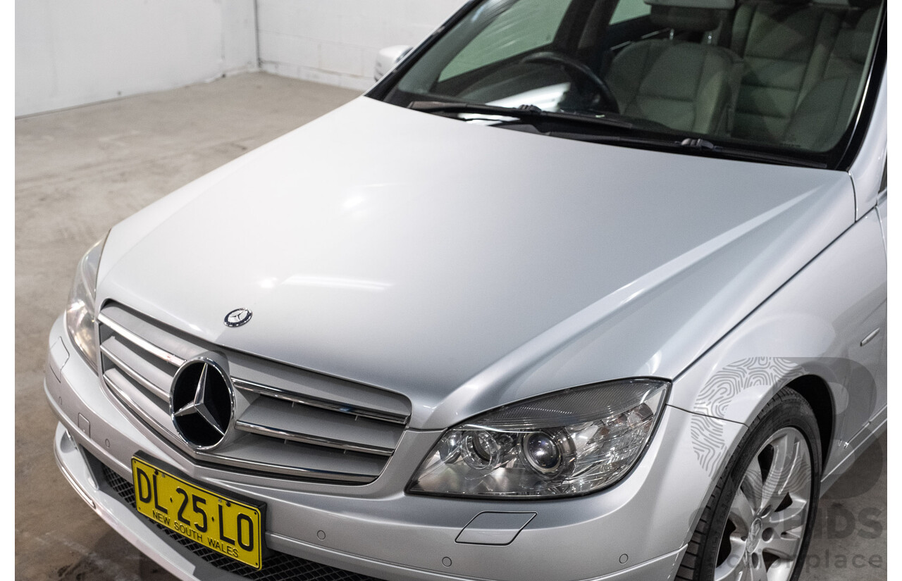 12/2008 Mercedes-Benz C200 Kompressor Avantgarde W204 4d Sedan Iridium Silver Metallic Supercharged 1.8L