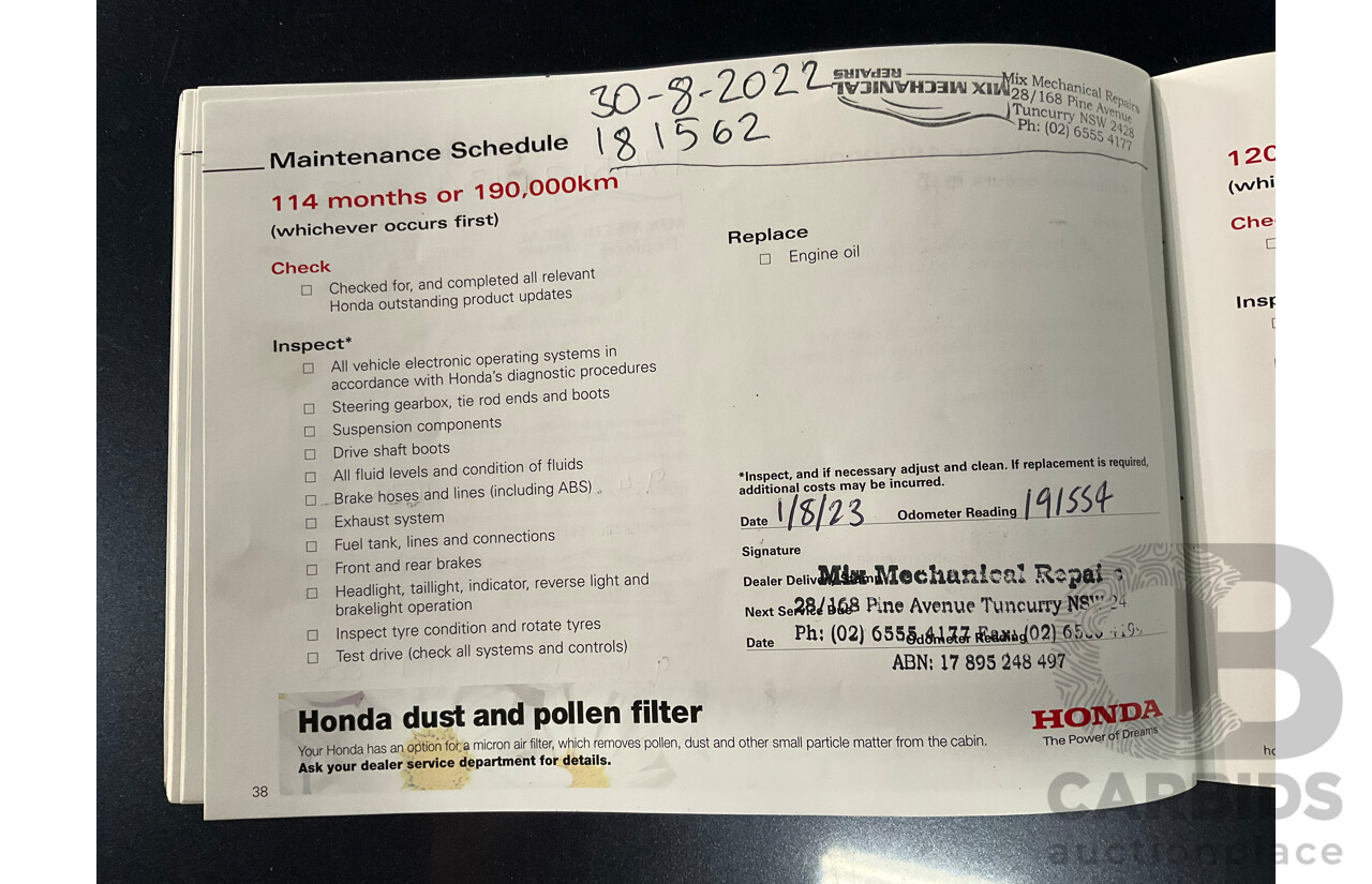 6/2011 Honda CR-V Luxury (4x4) MY11 4d Wagon Sparkle Grey Metallic 2.4L