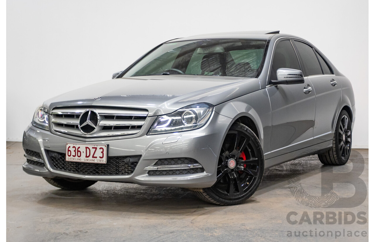 4/2013 Mercedes Benz C250 Avantgarde BE W204 MY13 4d Sedan Palladium Silver Metallic Turbo 1.8L