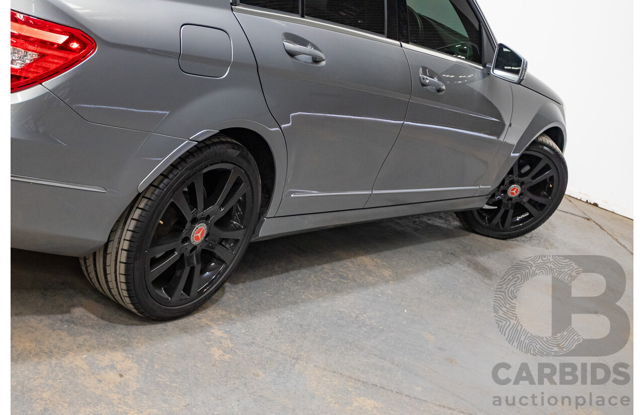 4/2013 Mercedes Benz C250 Avantgarde BE W204 MY13 4d Sedan Palladium Silver Metallic Turbo 1.8L