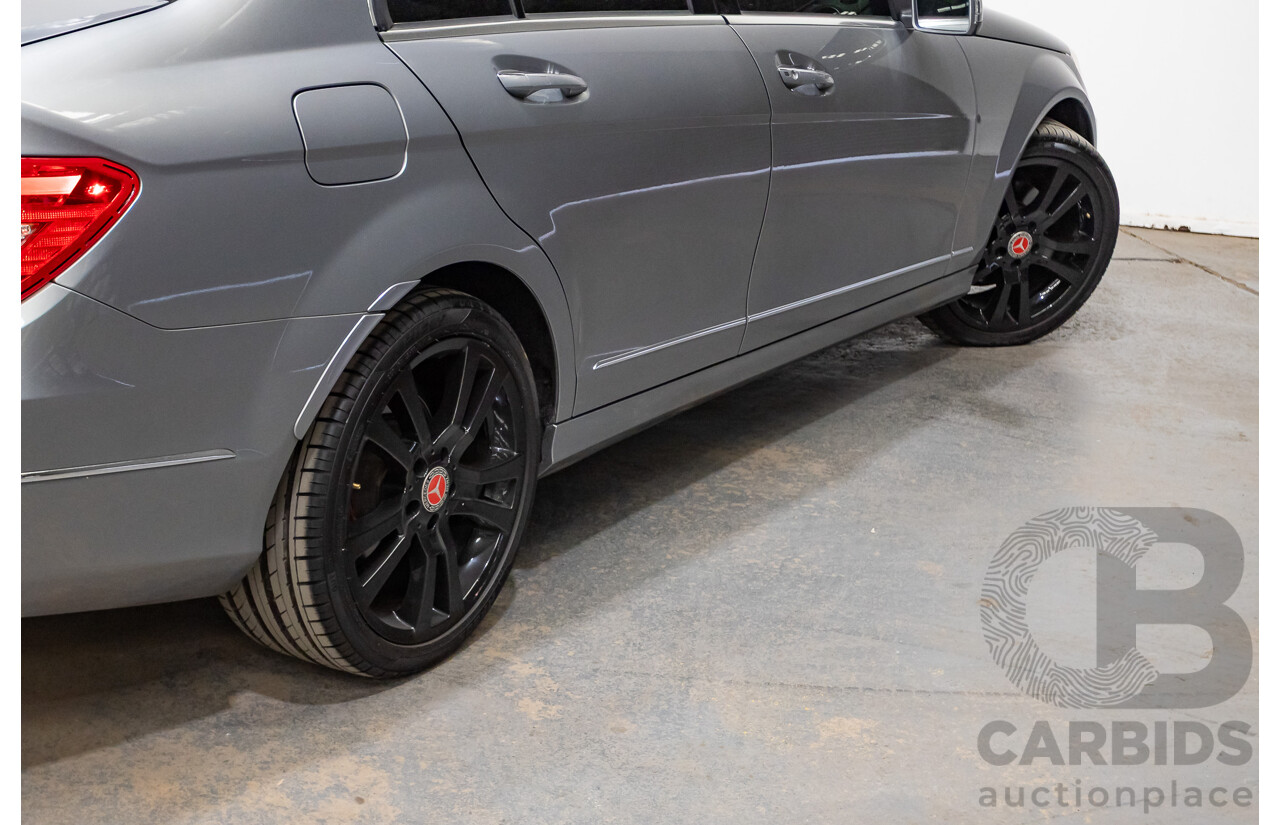 4/2013 Mercedes Benz C250 Avantgarde BE W204 MY13 4d Sedan Palladium Silver Metallic Turbo 1.8L