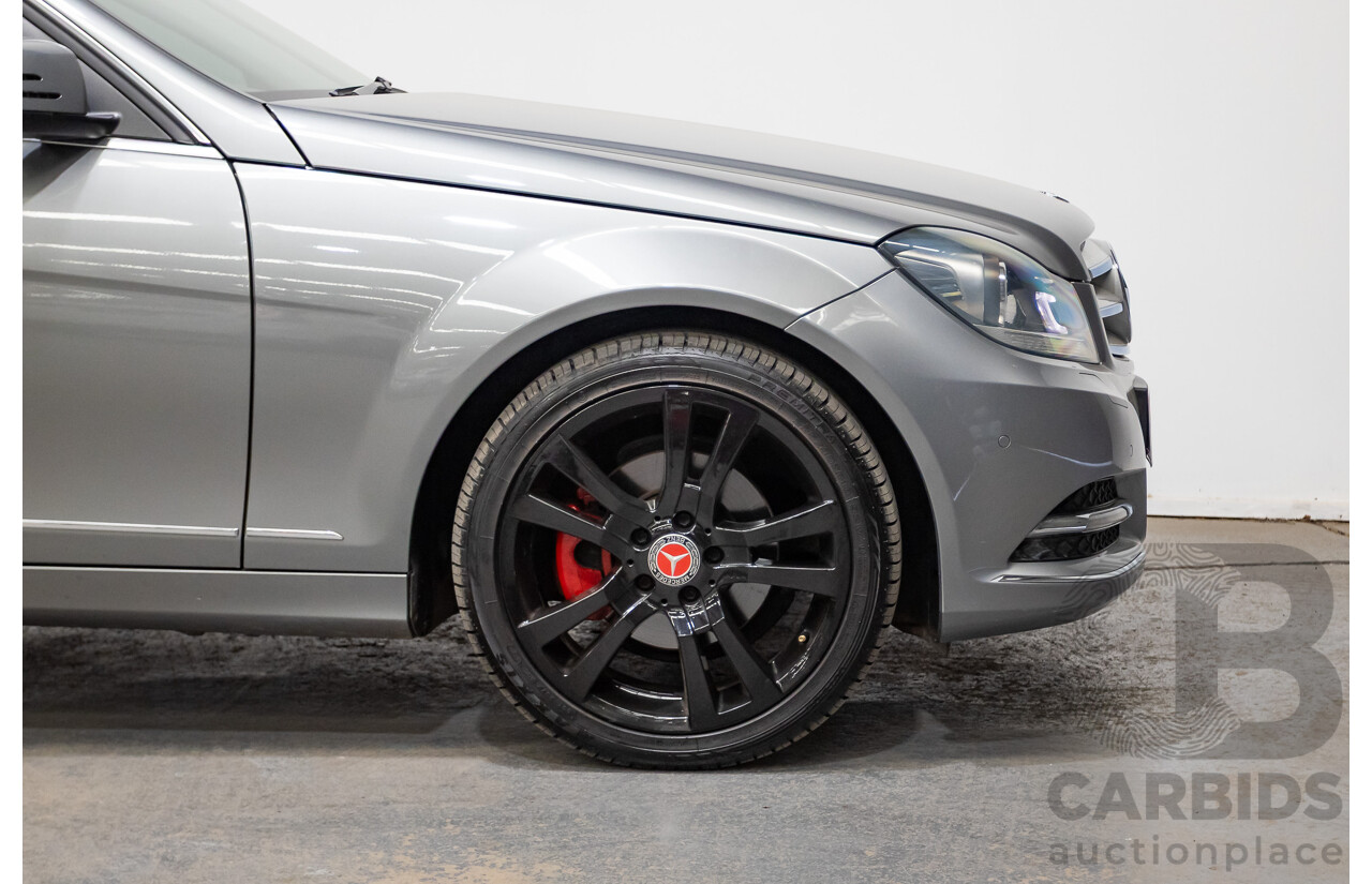 4/2013 Mercedes Benz C250 Avantgarde BE W204 MY13 4d Sedan Palladium Silver Metallic Turbo 1.8L