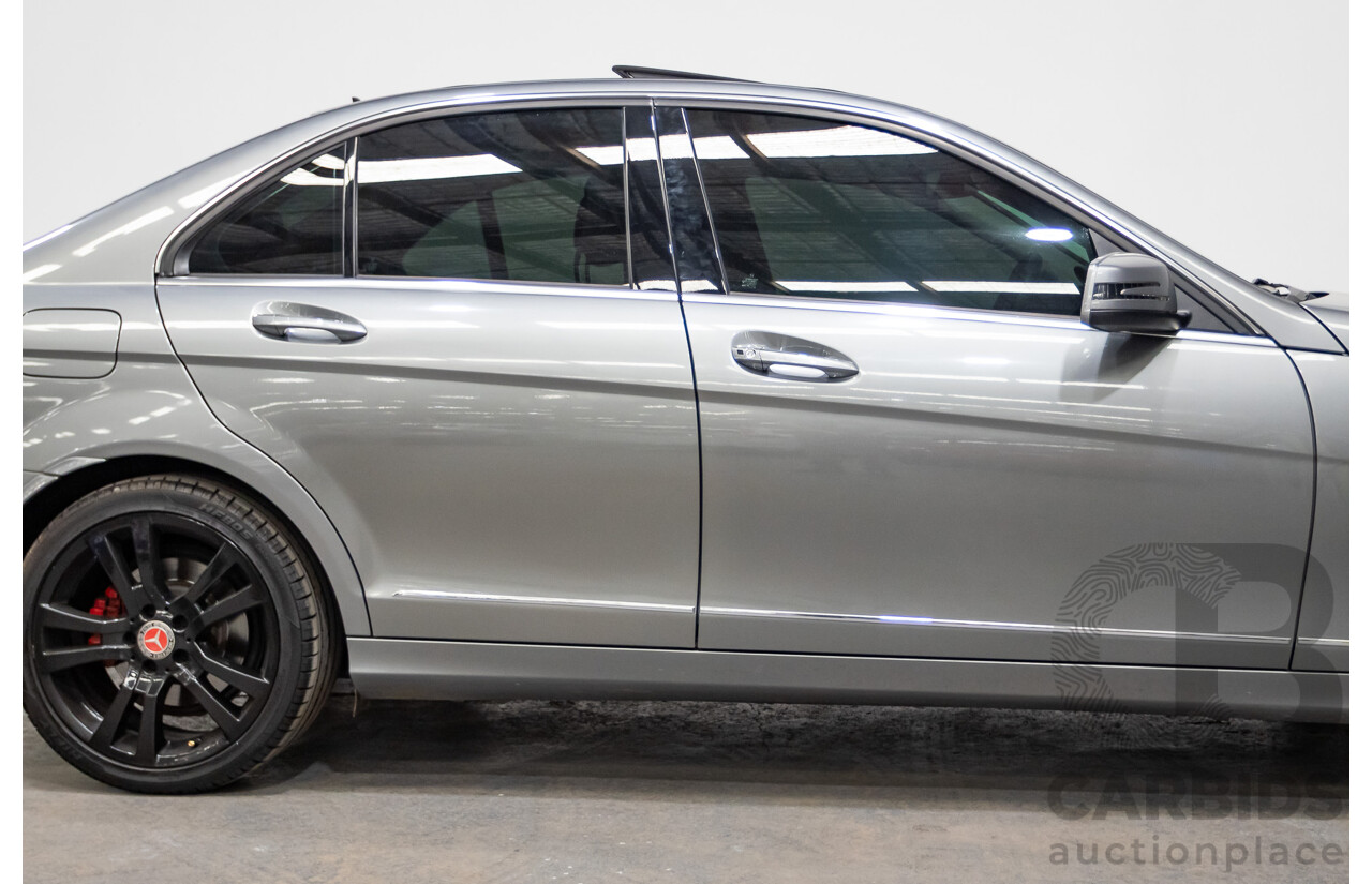 4/2013 Mercedes Benz C250 Avantgarde BE W204 MY13 4d Sedan Palladium Silver Metallic Turbo 1.8L