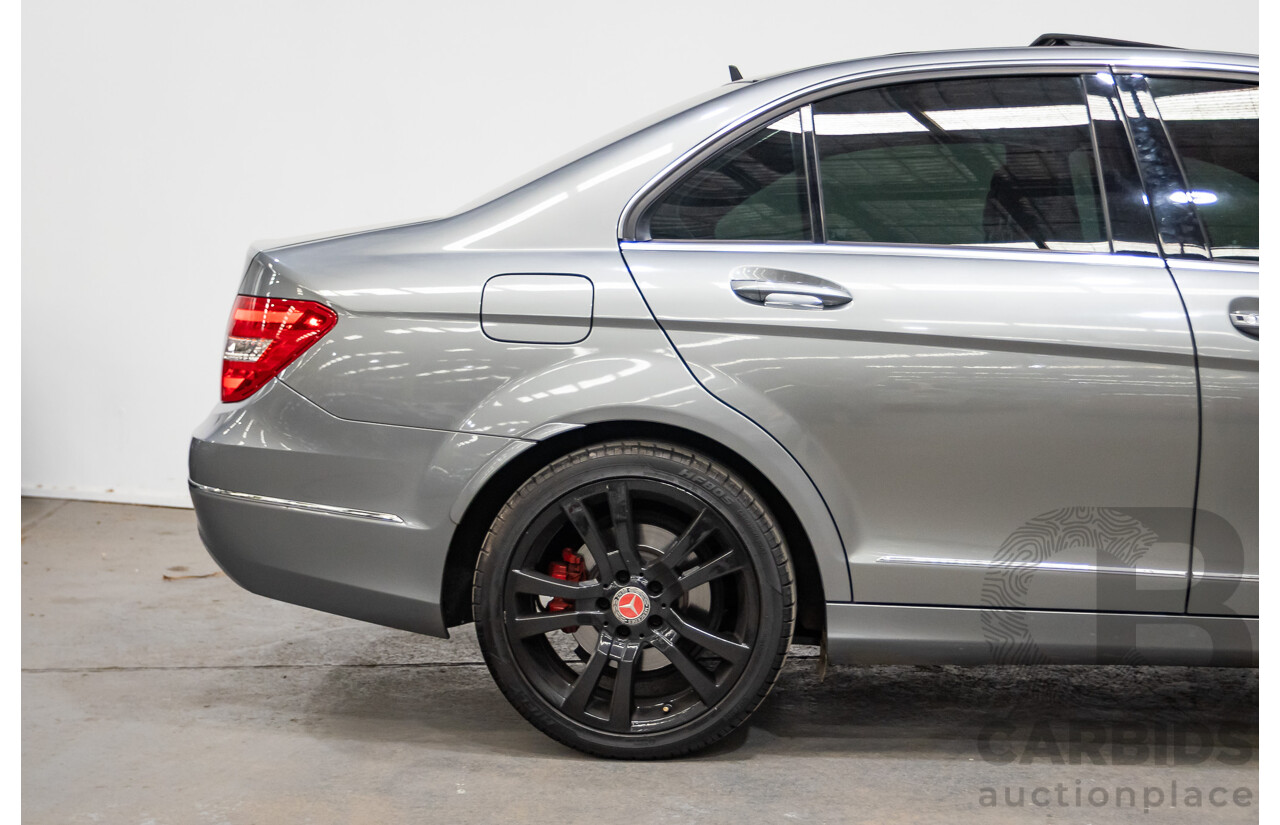 4/2013 Mercedes Benz C250 Avantgarde BE W204 MY13 4d Sedan Palladium Silver Metallic Turbo 1.8L