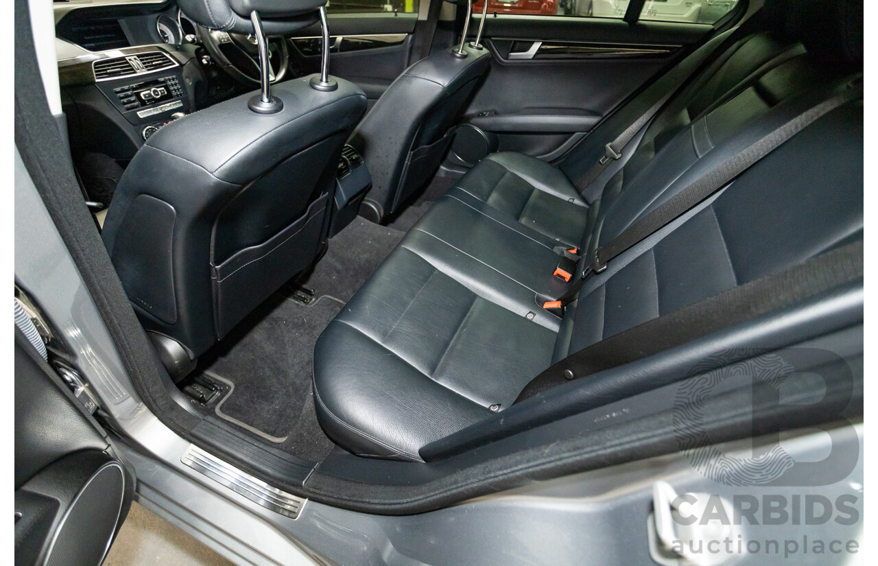 4/2013 Mercedes Benz C250 Avantgarde BE W204 MY13 4d Sedan Palladium Silver Metallic Turbo 1.8L