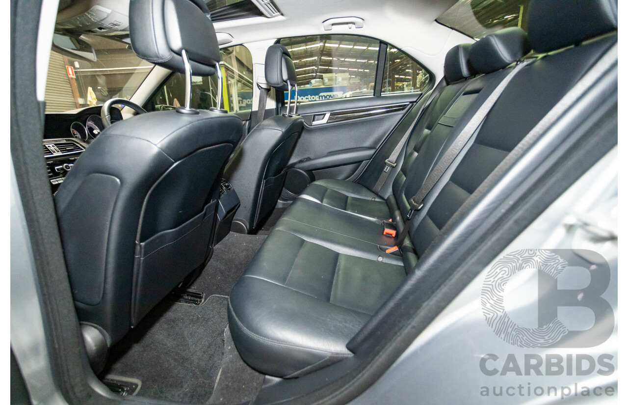 4/2013 Mercedes Benz C250 Avantgarde BE W204 MY13 4d Sedan Palladium Silver Metallic Turbo 1.8L