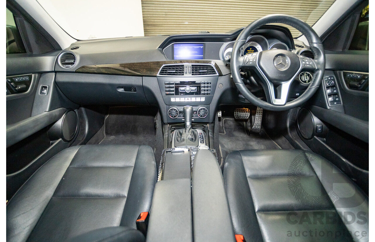 4/2013 Mercedes Benz C250 Avantgarde BE W204 MY13 4d Sedan Palladium Silver Metallic Turbo 1.8L