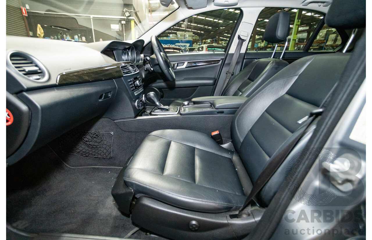 4/2013 Mercedes Benz C250 Avantgarde BE W204 MY13 4d Sedan Palladium Silver Metallic Turbo 1.8L