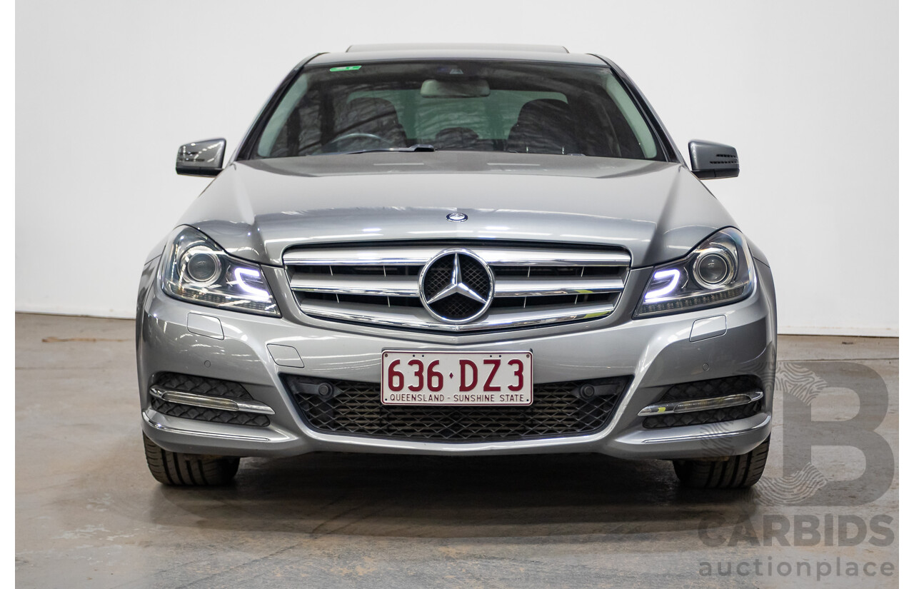 4/2013 Mercedes Benz C250 Avantgarde BE W204 MY13 4d Sedan Palladium Silver Metallic Turbo 1.8L