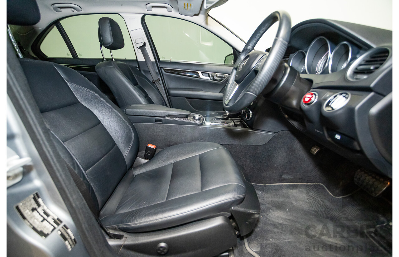 4/2013 Mercedes Benz C250 Avantgarde BE W204 MY13 4d Sedan Palladium Silver Metallic Turbo 1.8L