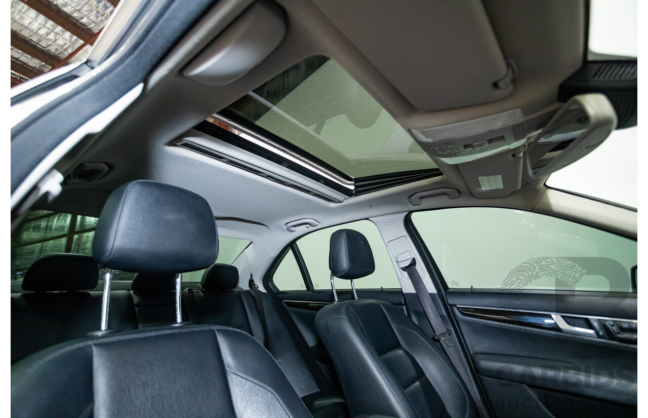4/2013 Mercedes Benz C250 Avantgarde BE W204 MY13 4d Sedan Palladium Silver Metallic Turbo 1.8L