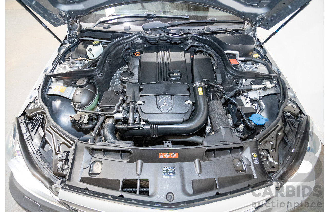 4/2013 Mercedes Benz C250 Avantgarde BE W204 MY13 4d Sedan Palladium Silver Metallic Turbo 1.8L