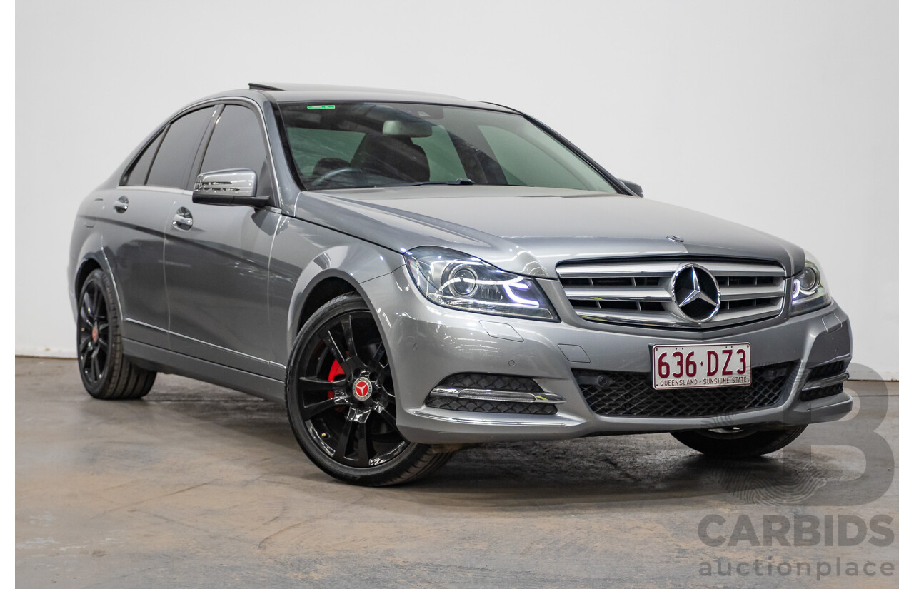 4/2013 Mercedes Benz C250 Avantgarde BE W204 MY13 4d Sedan Palladium Silver Metallic Turbo 1.8L