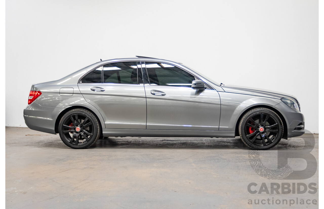 4/2013 Mercedes Benz C250 Avantgarde BE W204 MY13 4d Sedan Palladium Silver Metallic Turbo 1.8L