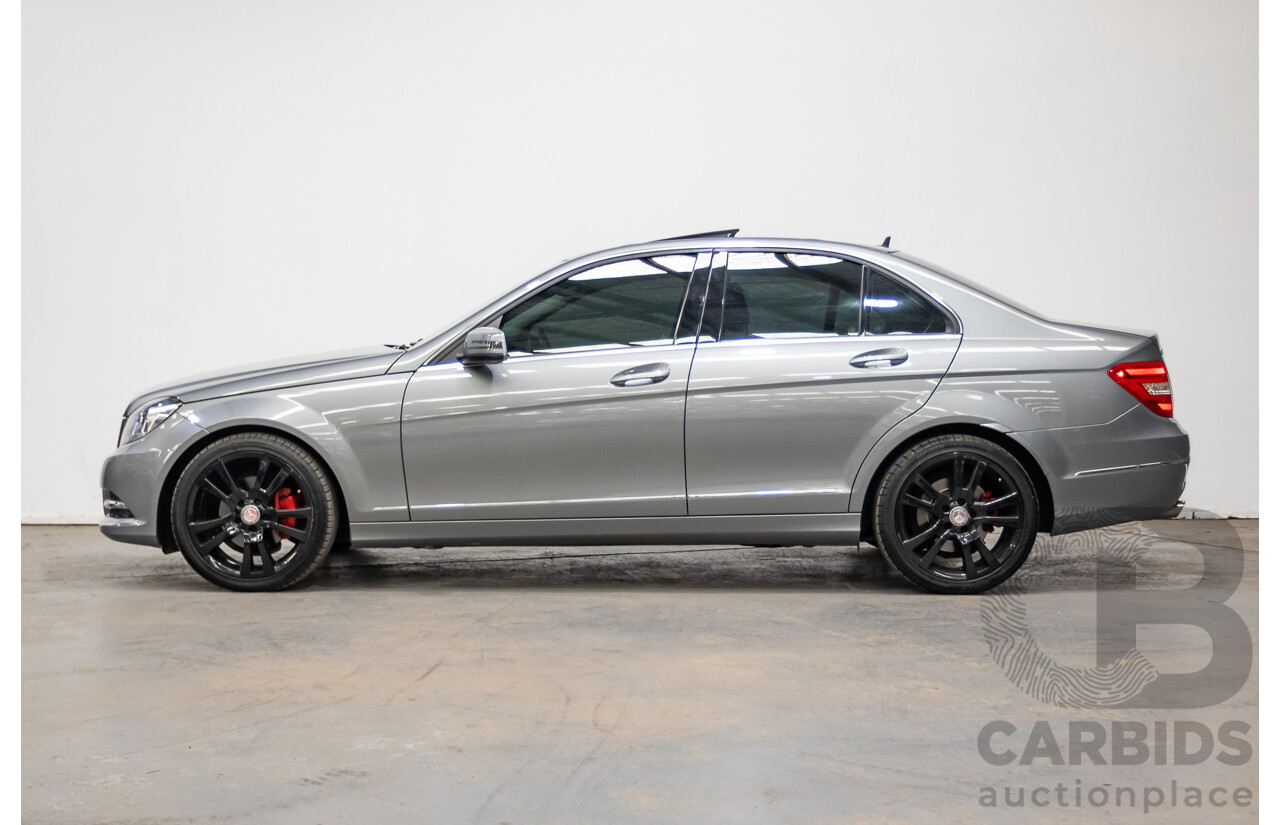4/2013 Mercedes Benz C250 Avantgarde BE W204 MY13 4d Sedan Palladium Silver Metallic Turbo 1.8L