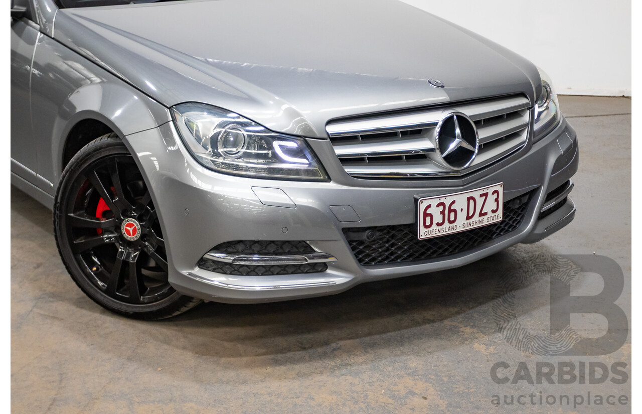 4/2013 Mercedes Benz C250 Avantgarde BE W204 MY13 4d Sedan Palladium Silver Metallic Turbo 1.8L