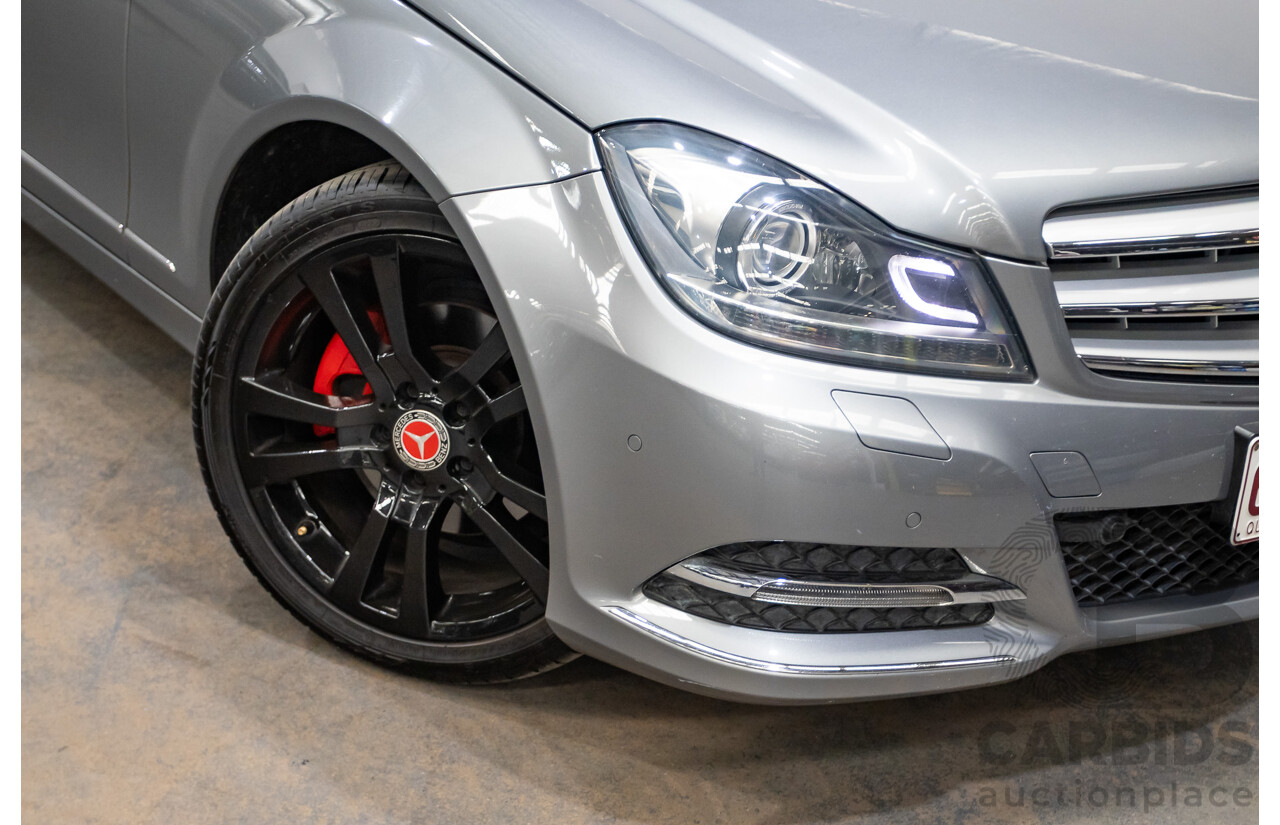 4/2013 Mercedes Benz C250 Avantgarde BE W204 MY13 4d Sedan Palladium Silver Metallic Turbo 1.8L