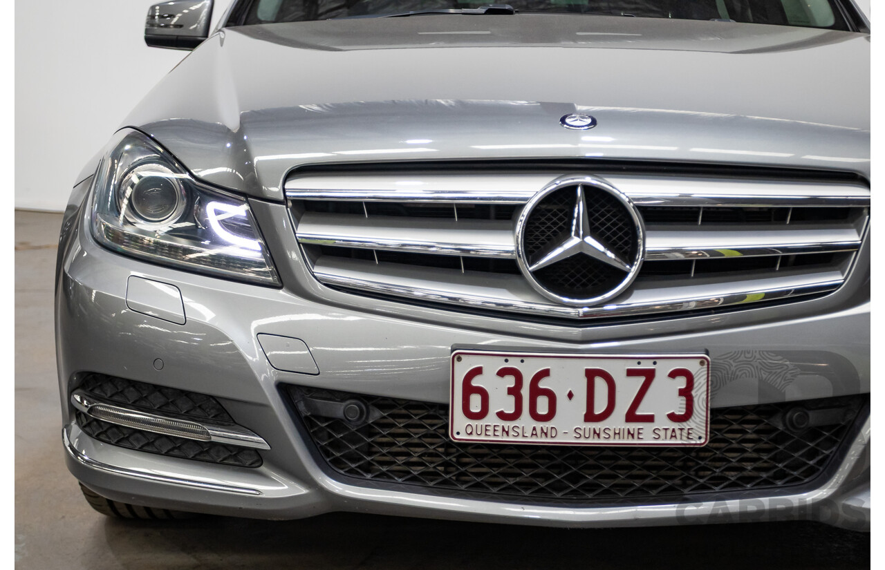 4/2013 Mercedes Benz C250 Avantgarde BE W204 MY13 4d Sedan Palladium Silver Metallic Turbo 1.8L