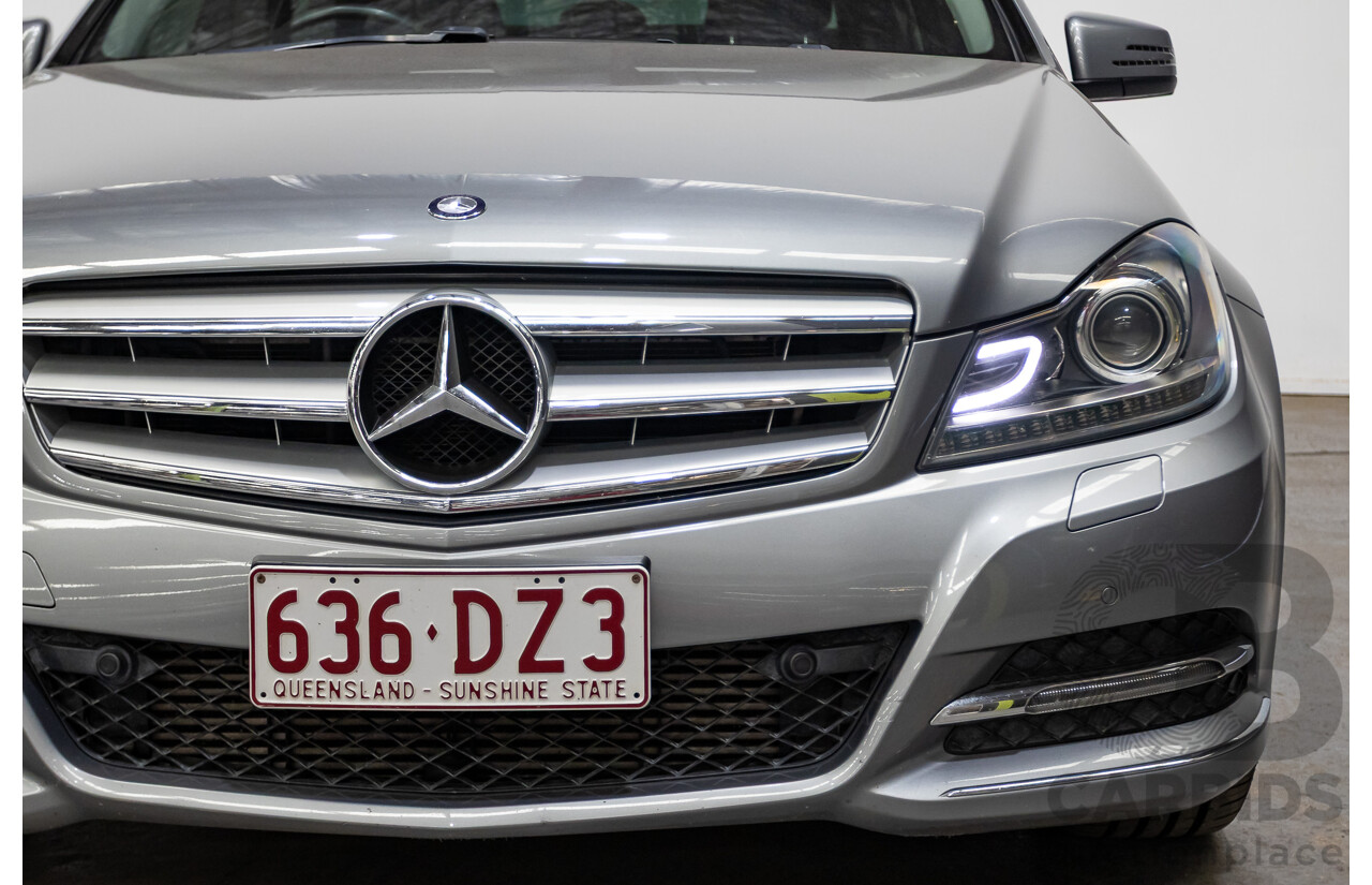 4/2013 Mercedes Benz C250 Avantgarde BE W204 MY13 4d Sedan Palladium Silver Metallic Turbo 1.8L