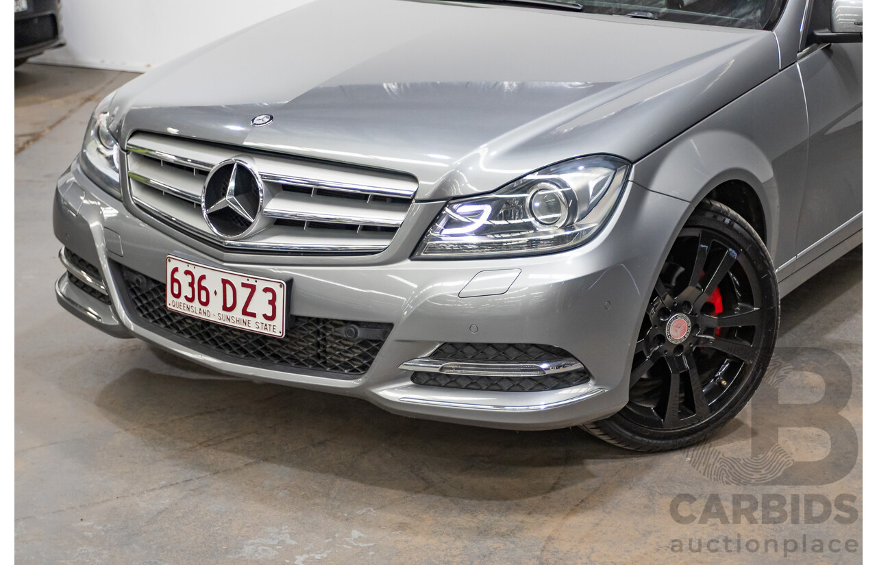 4/2013 Mercedes Benz C250 Avantgarde BE W204 MY13 4d Sedan Palladium Silver Metallic Turbo 1.8L