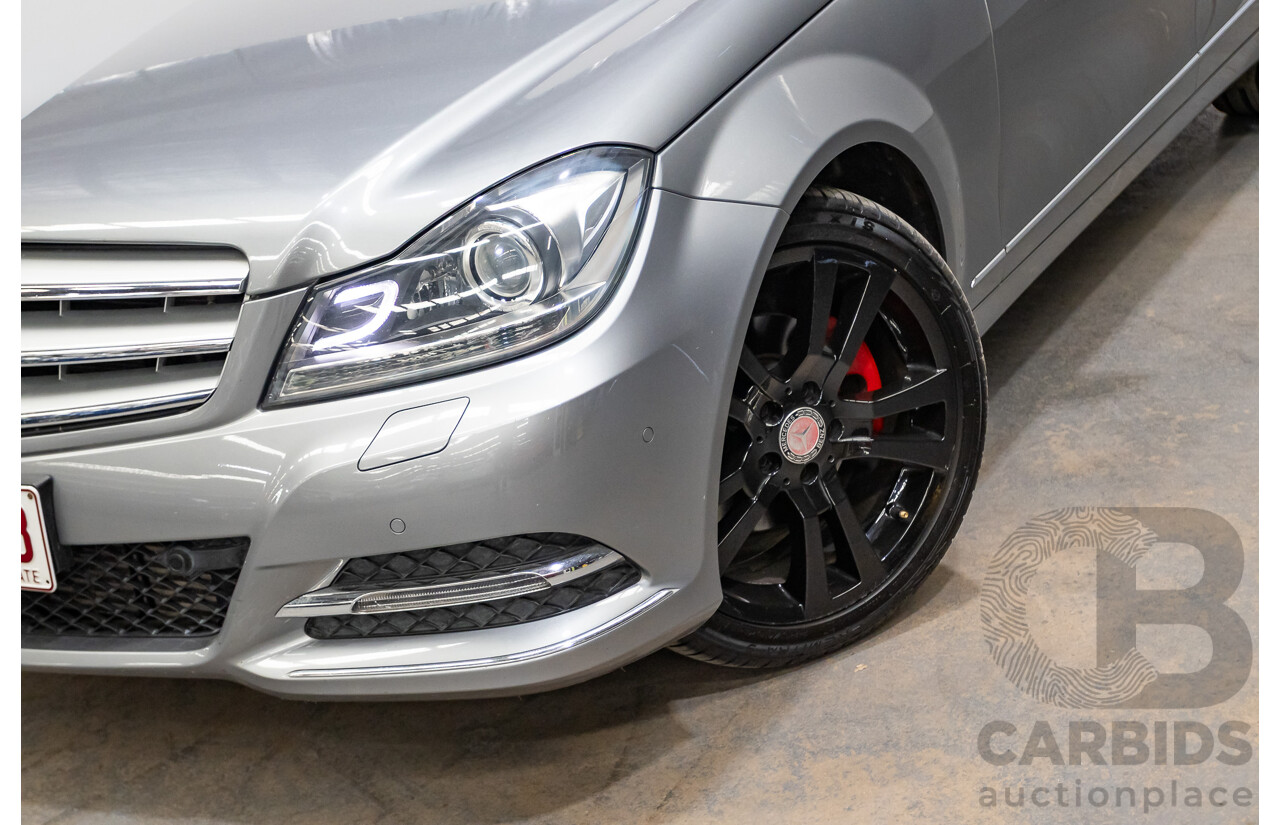 4/2013 Mercedes Benz C250 Avantgarde BE W204 MY13 4d Sedan Palladium Silver Metallic Turbo 1.8L