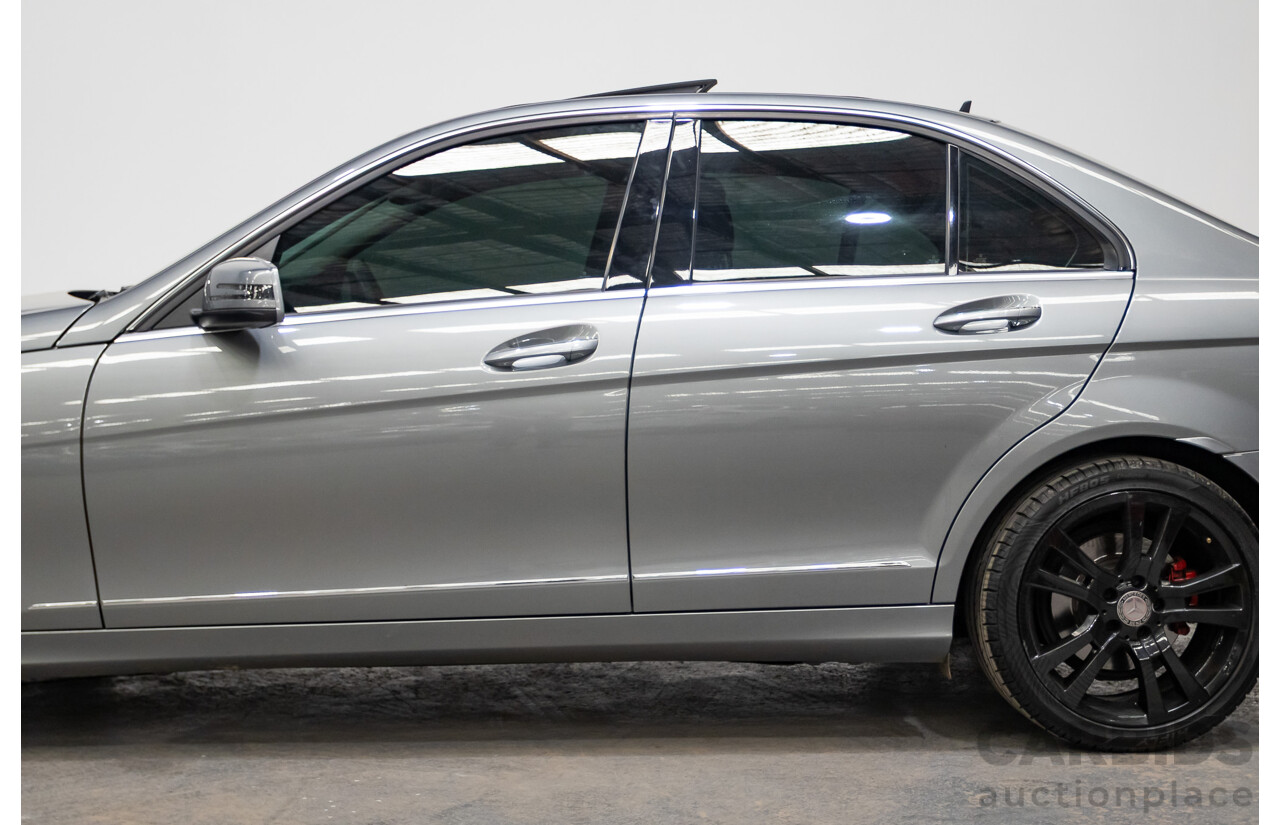 4/2013 Mercedes Benz C250 Avantgarde BE W204 MY13 4d Sedan Palladium Silver Metallic Turbo 1.8L