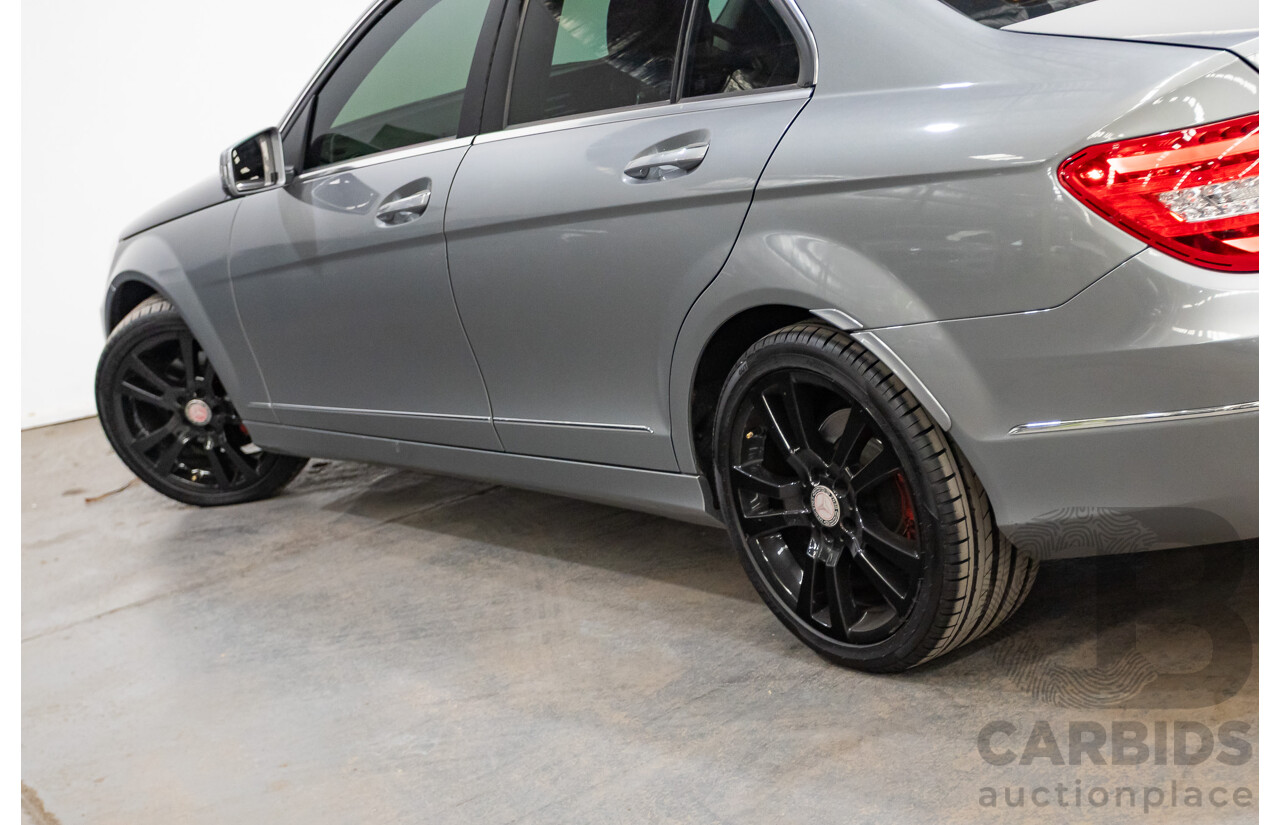 4/2013 Mercedes Benz C250 Avantgarde BE W204 MY13 4d Sedan Palladium Silver Metallic Turbo 1.8L