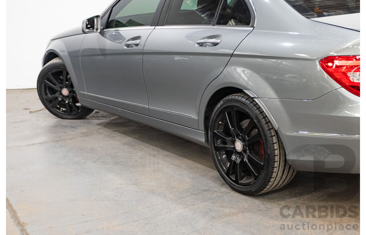 4/2013 Mercedes Benz C250 Avantgarde BE W204 MY13 4d Sedan Palladium Silver Metallic Turbo 1.8L