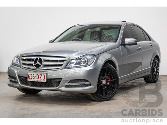 4/2013 Mercedes Benz C250 Avantgarde BE W204 MY13 4d Sedan Palladium Silver Metallic Turbo 1.8L