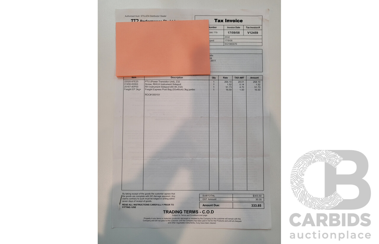 1/1992 Nissan 300ZX Targa 2d Coupe Black Twin Turbo 3.0L - 09/2001 Import