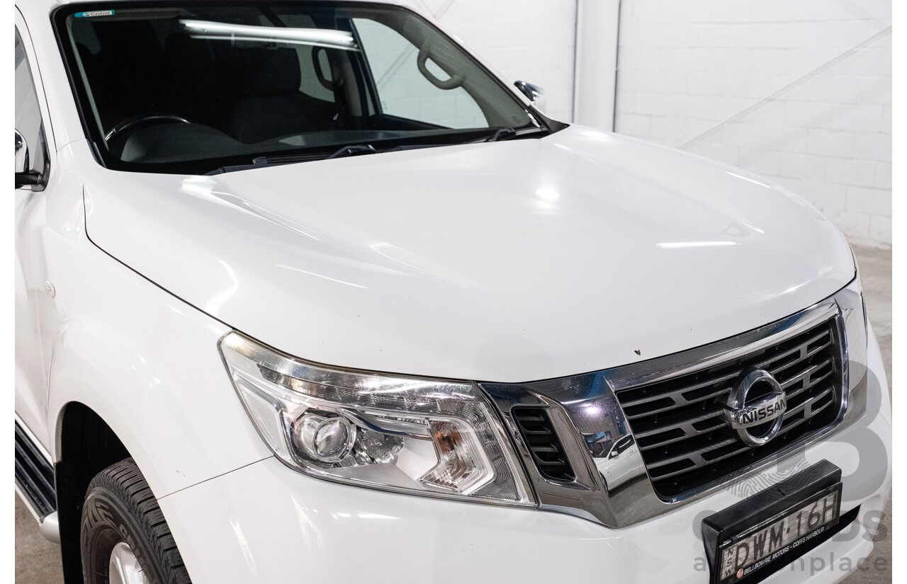 09/2017 Nissan Navara ST (4x4) D23 Series II Dual Cab Utility Polar White Twin Turbo Diesel 2.3L