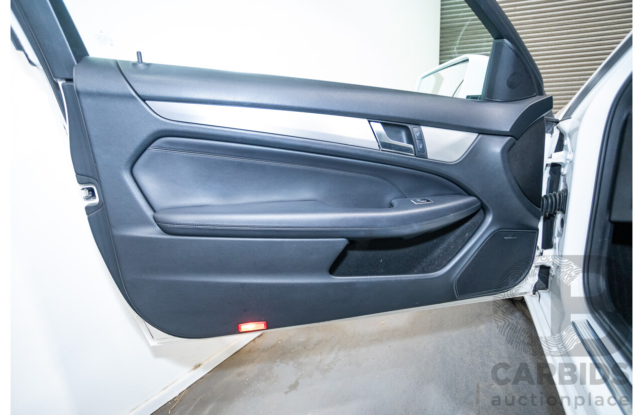 9/2012 Mercedes Benz C250 CDI Blue Efficiency W204 MY12 2d Coupe Polar White Twin Turbo Diesel 2.1L