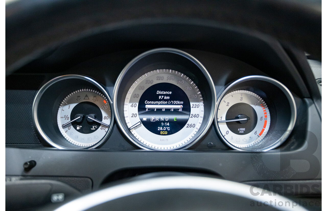9/2012 Mercedes Benz C250 CDI Blue Efficiency W204 MY12 2d Coupe Polar White Twin Turbo Diesel 2.1L