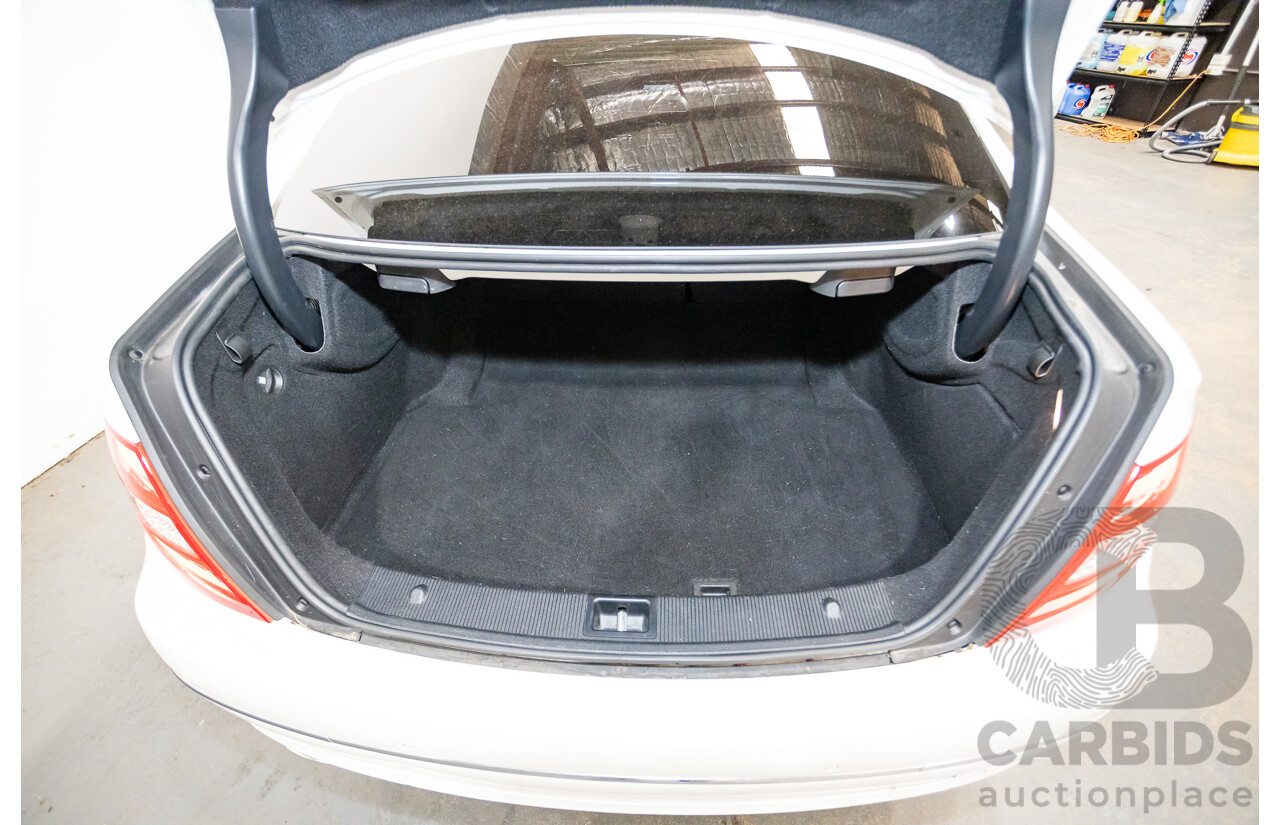 9/2012 Mercedes Benz C250 CDI Blue Efficiency W204 MY12 2d Coupe Polar White Twin Turbo Diesel 2.1L