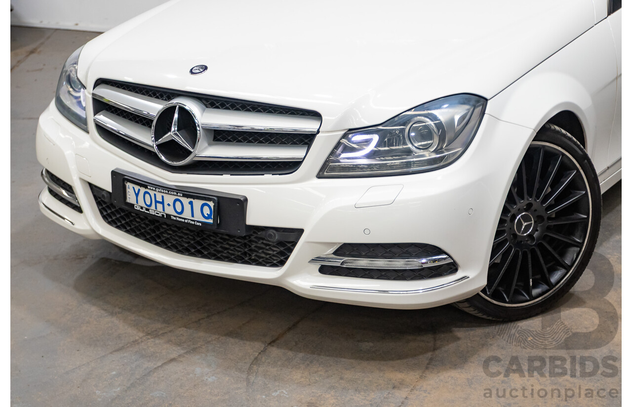 9/2012 Mercedes Benz C250 CDI Blue Efficiency W204 MY12 2d Coupe Polar White Twin Turbo Diesel 2.1L