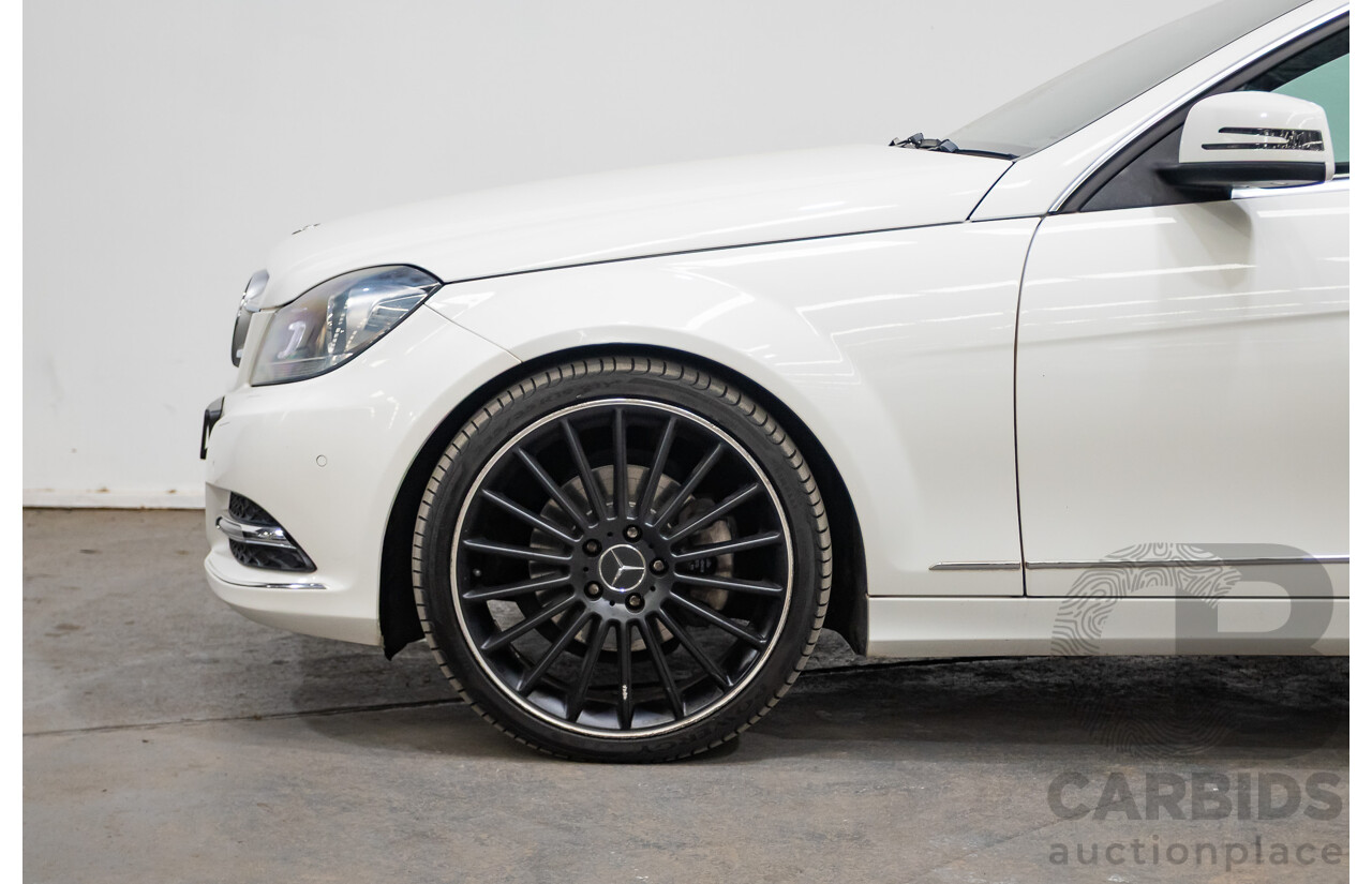 9/2012 Mercedes Benz C250 CDI Blue Efficiency W204 MY12 2d Coupe Polar White Twin Turbo Diesel 2.1L