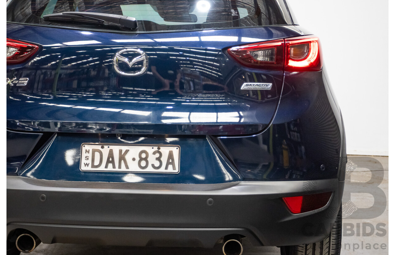 8/2015 Mazda CX-3 S-Touring DK Safety Pack 4d Wagon Deep Crystal Blue 2.0L