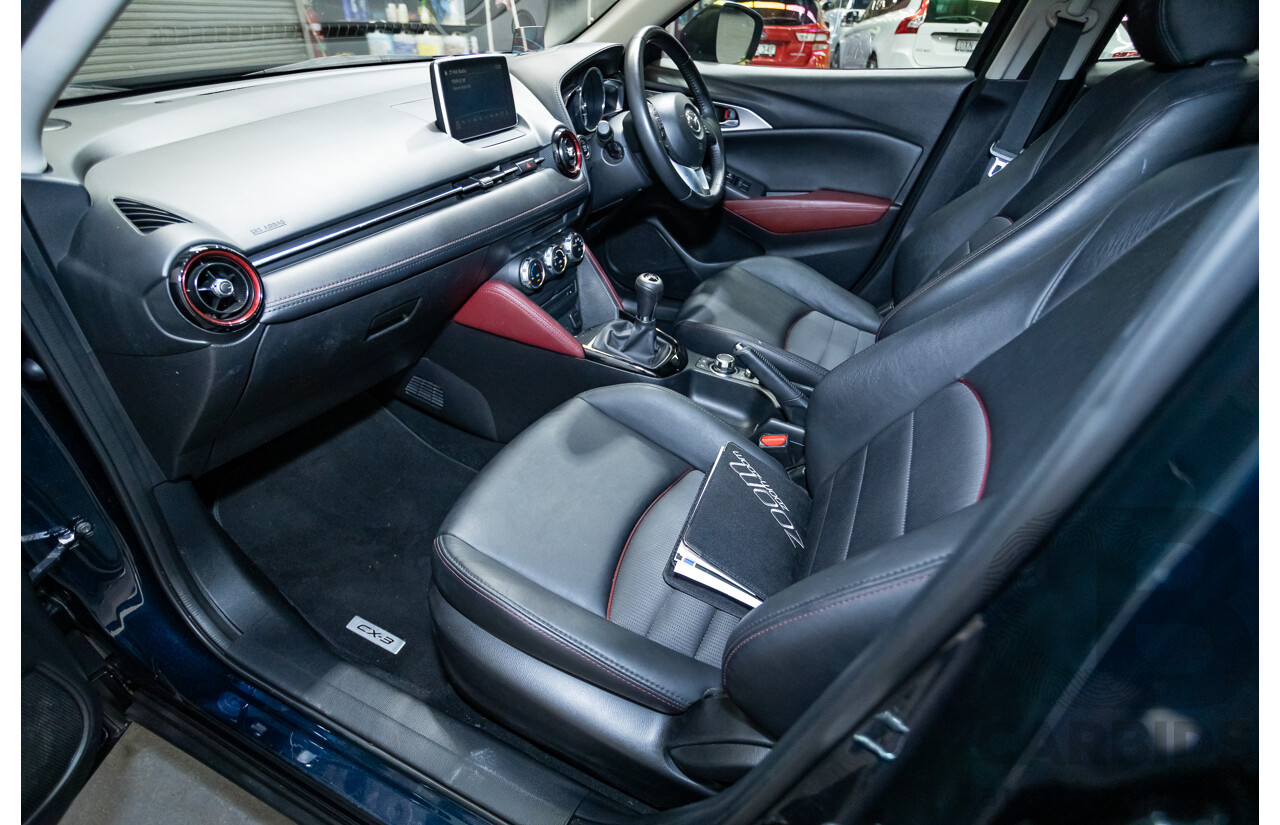 8/2015 Mazda CX-3 S-Touring DK Safety Pack 4d Wagon Deep Crystal Blue 2.0L