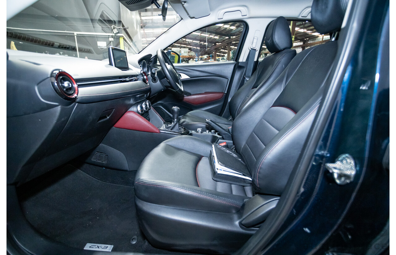 8/2015 Mazda CX-3 S-Touring DK Safety Pack 4d Wagon Deep Crystal Blue 2.0L