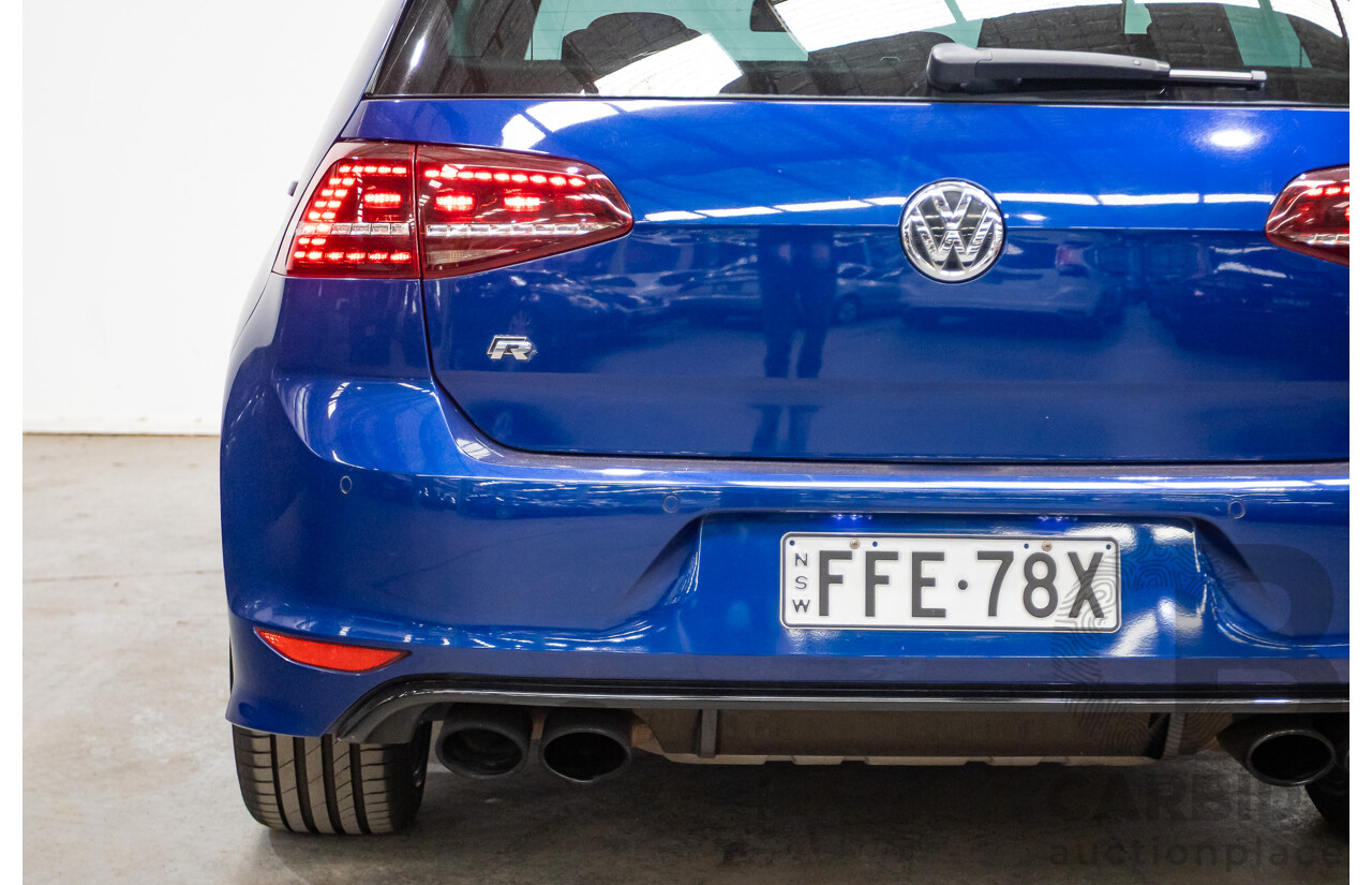5/2014 Volkswagen Golf R Mk7 (AWD) AU MY14 5d Hatchback Lapiz Blue Metallic Turbo 2.0L