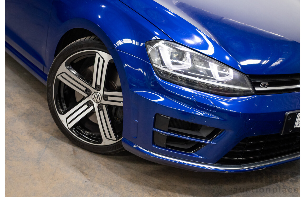 5/2014 Volkswagen Golf R Mk7 (AWD) AU MY14 5d Hatchback Lapiz Blue Metallic Turbo 2.0L