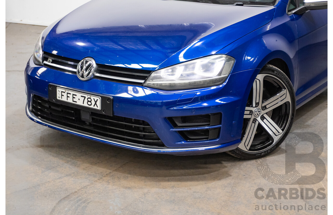 5/2014 Volkswagen Golf R Mk7 (AWD) AU MY14 5d Hatchback Lapiz Blue Metallic Turbo 2.0L