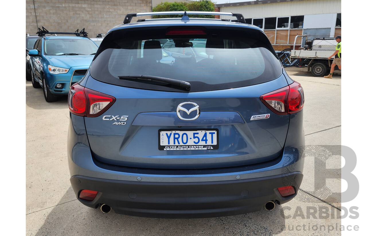 1/2015 Mazda Cx-5 MAXX Sport (4x4) MY15 4d Wagon Blue 2.2L