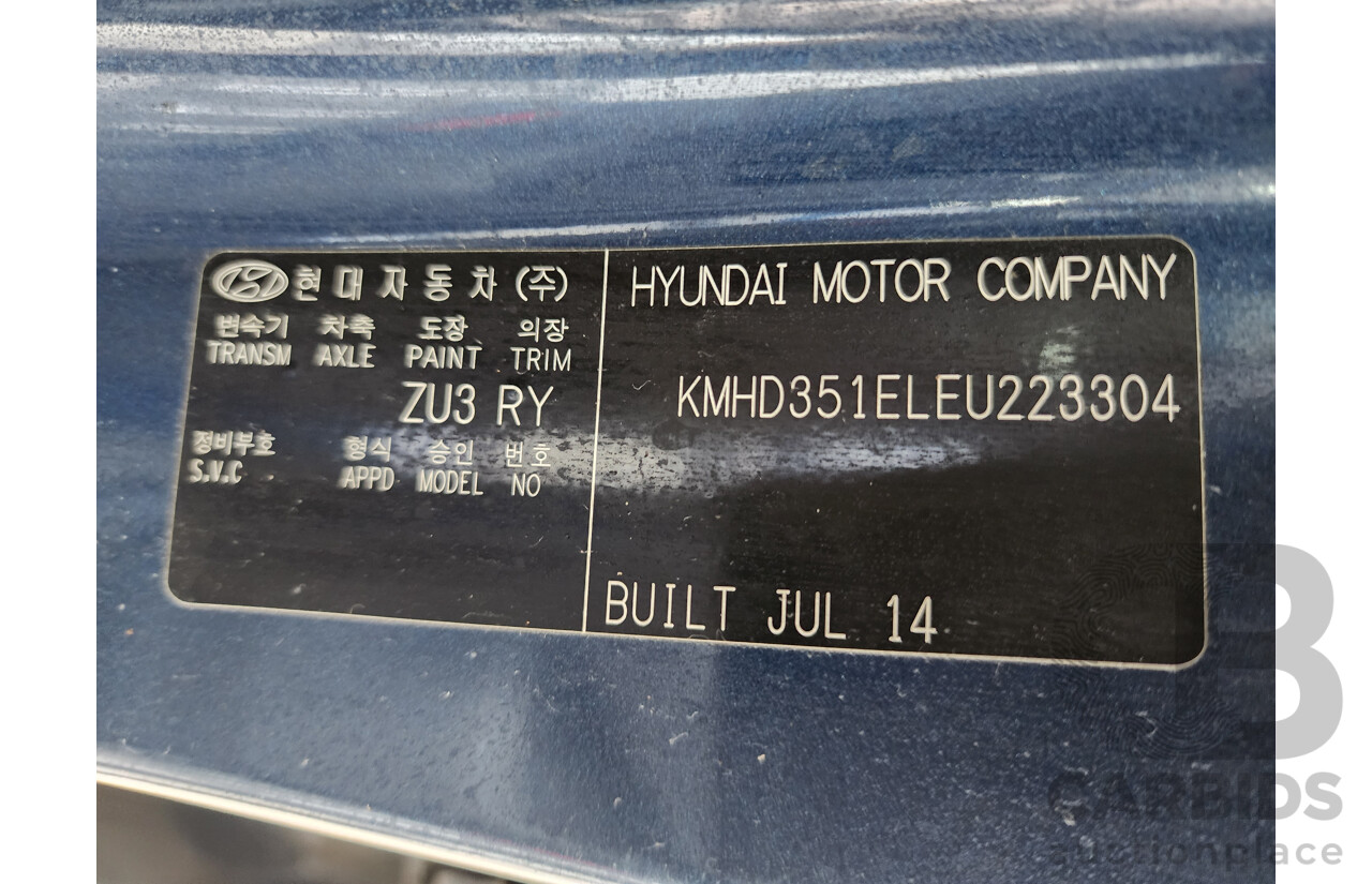 9/2014 Hyundai i30 Trophy GD MY14 5d Hatchback Blue 1.8L