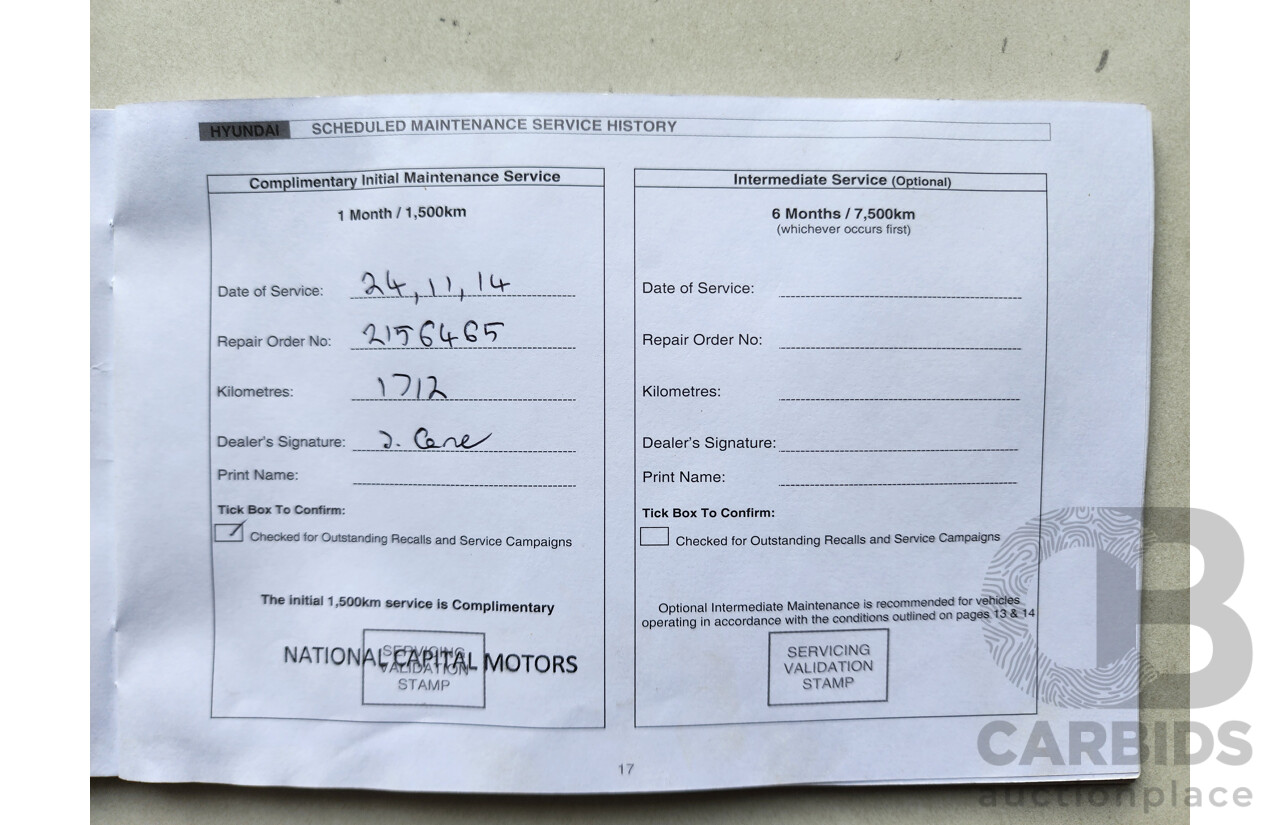 9/2014 Hyundai i30 Trophy GD MY14 5d Hatchback Blue 1.8L