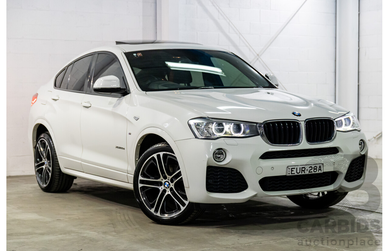 8/2014 BMW X4 Xdrive M Sport 20d F26 MY15 5d Coupe Alpine White Turbo Diesel 2.0L