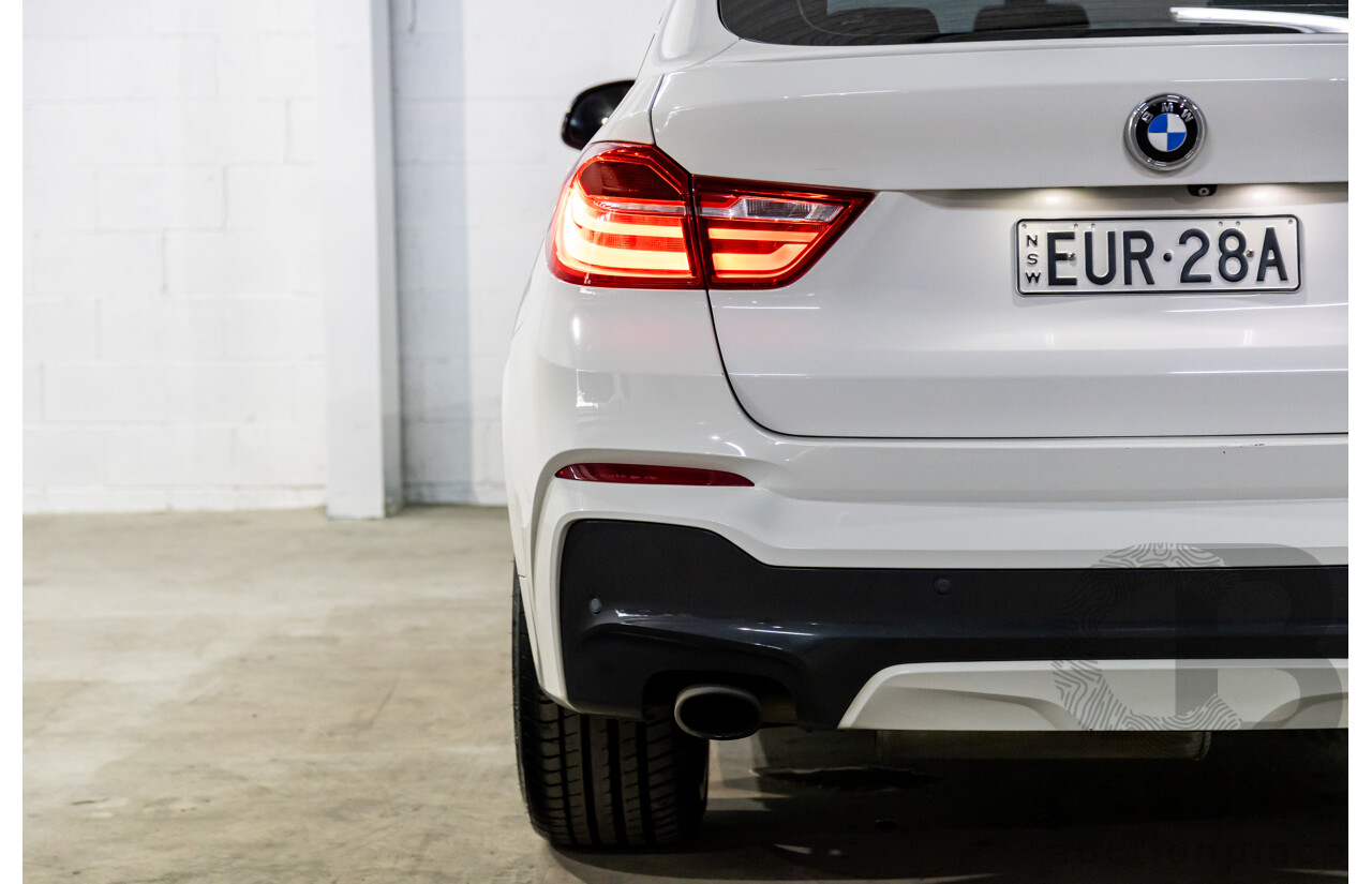 8/2014 BMW X4 Xdrive M Sport 20d F26 MY15 5d Coupe Alpine White Turbo Diesel 2.0L